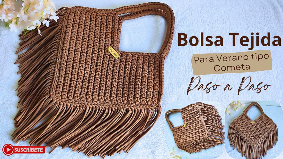 Bolsa Tejida para Verano tipo Cometa — Paso a Paso