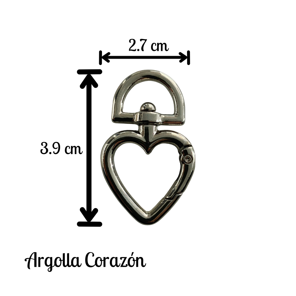 Argolla Mosquetón Corazon