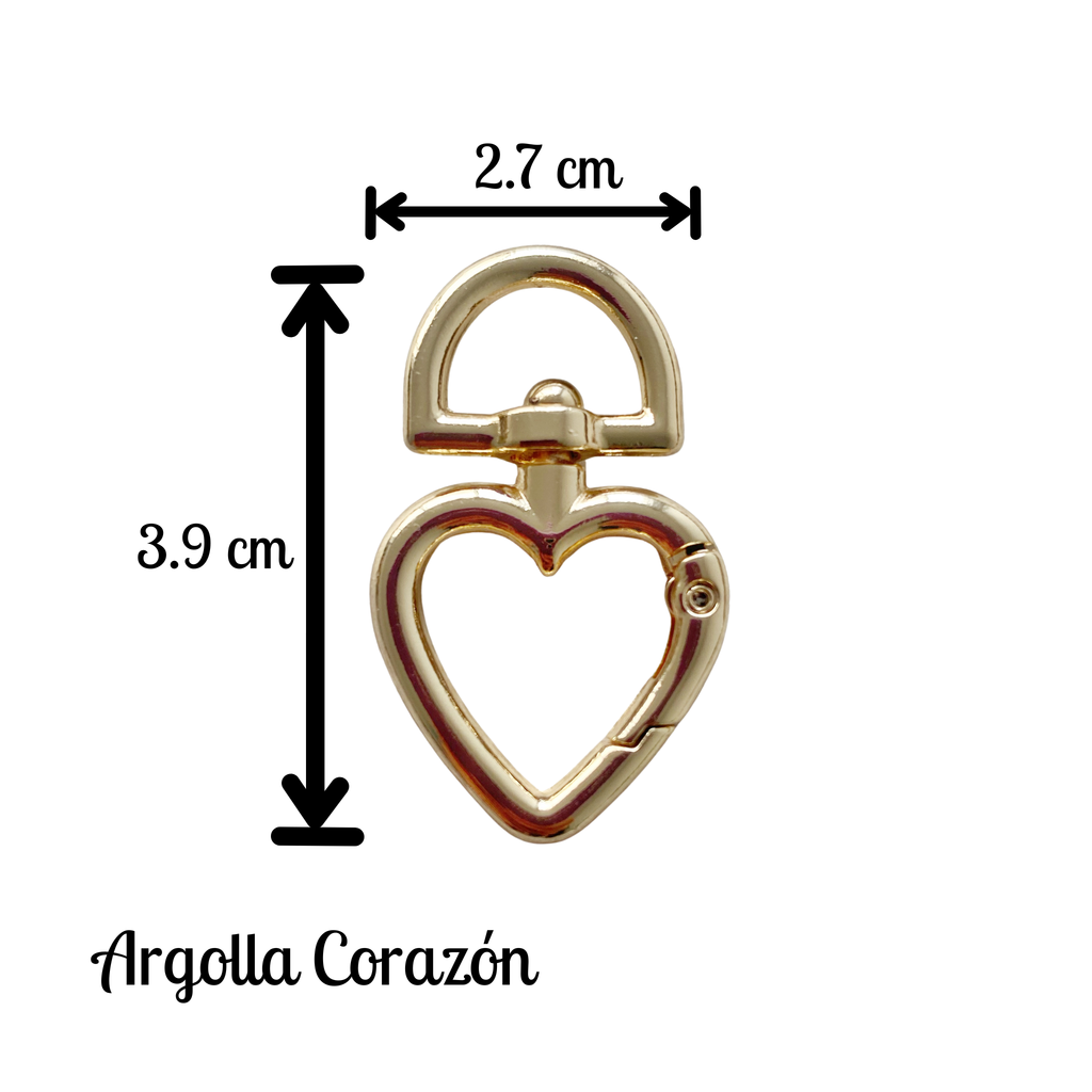Argolla Mosquetón Corazon