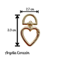 Argolla Mosquetón Corazon