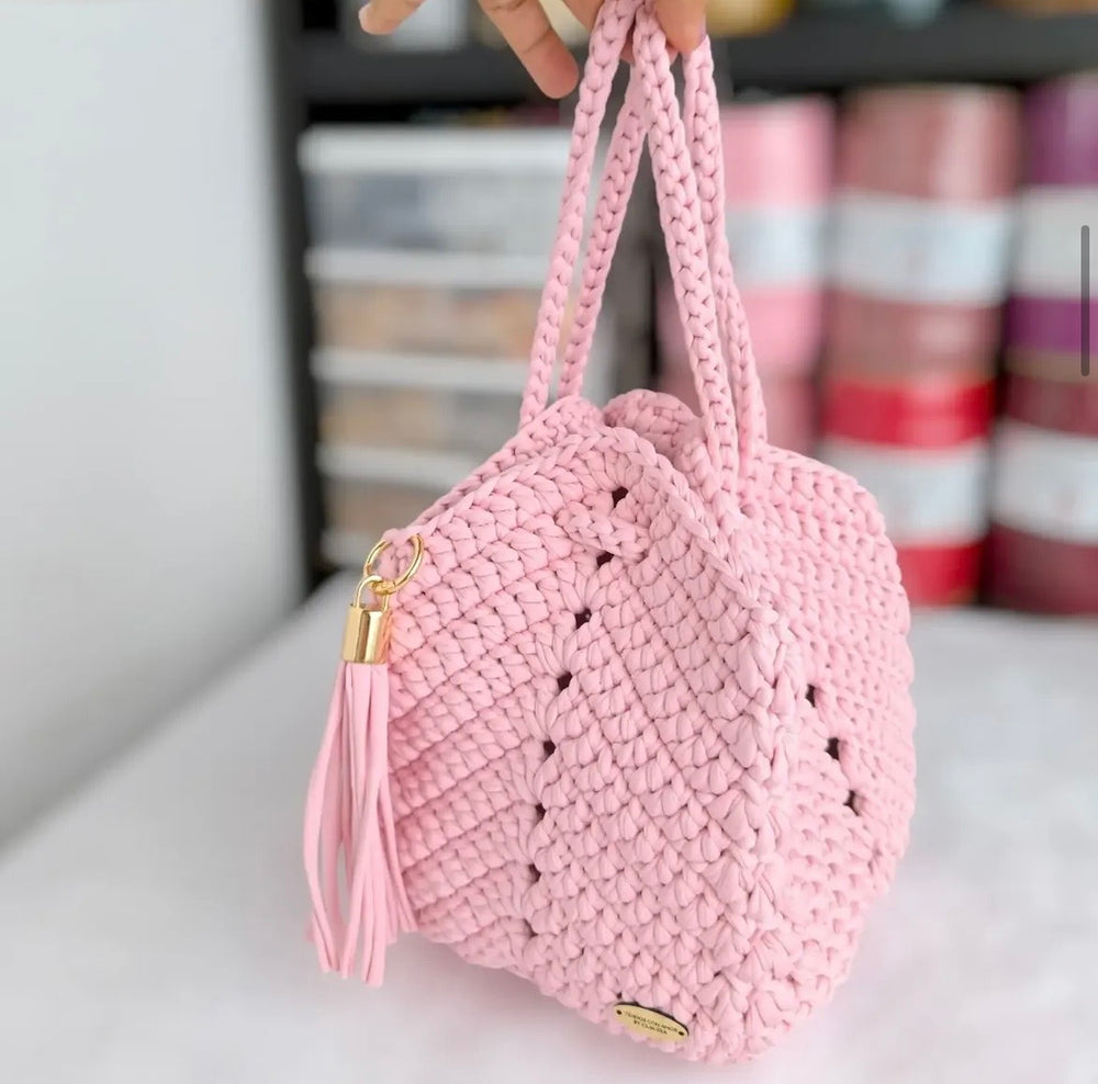 KIT de BOLSO a CROCHET |Punto Alto + Video Tutorial