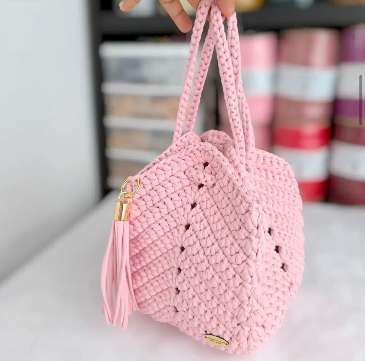 KIT de BOLSO a CROCHET |Punto Alto + Video Tutorial