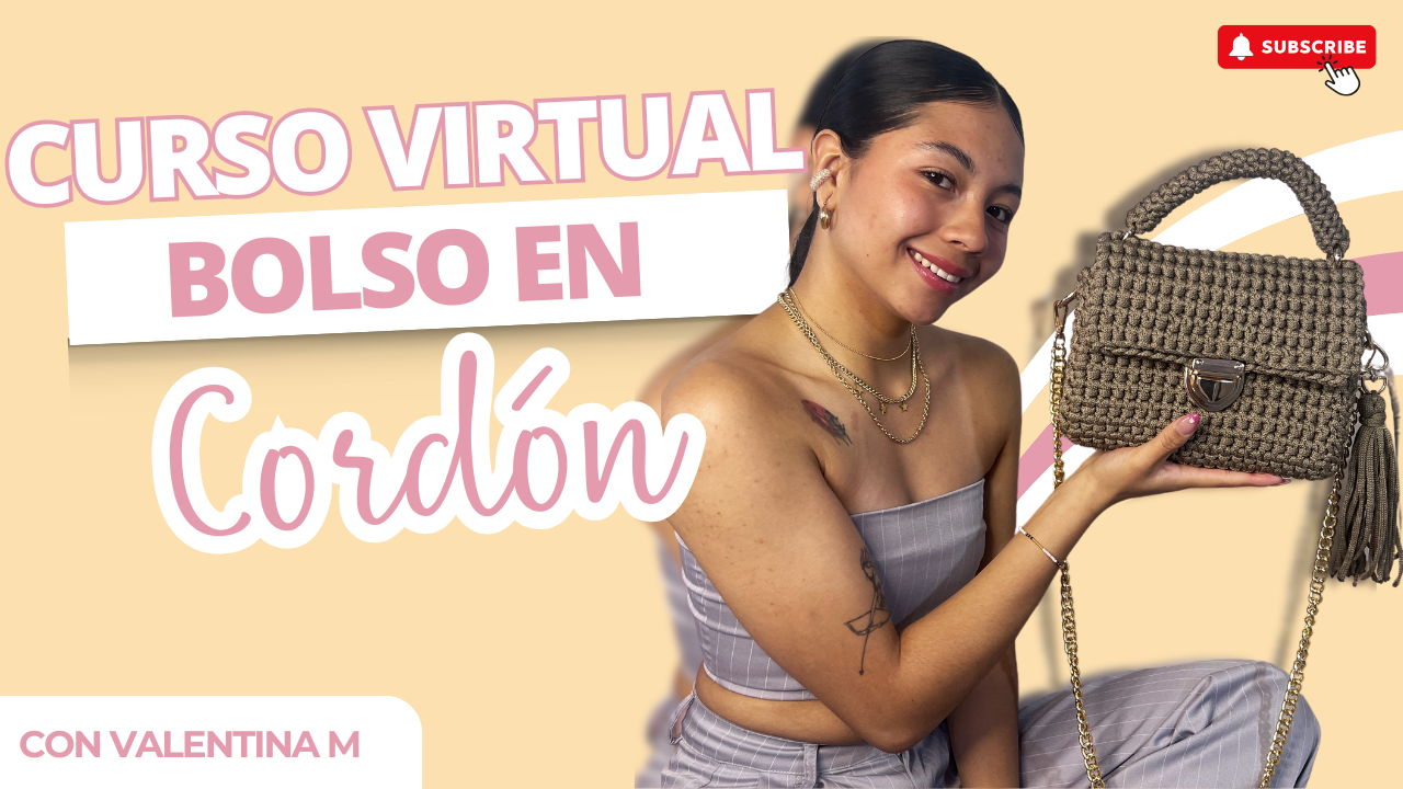 CURSO - Aprende a tejer un bolsos en Cordón paso a paso