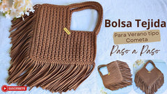 Kit Bolsa Tejida para Verano tipo Cometa — Paso a Paso