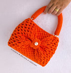 Kit bolso tejido moño elegante + video tutorial 🎀