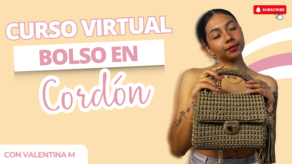 CURSO - Aprende a tejer un bolsos en Cordón paso a paso